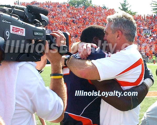 Rashard Mendenhall and Ron Zook