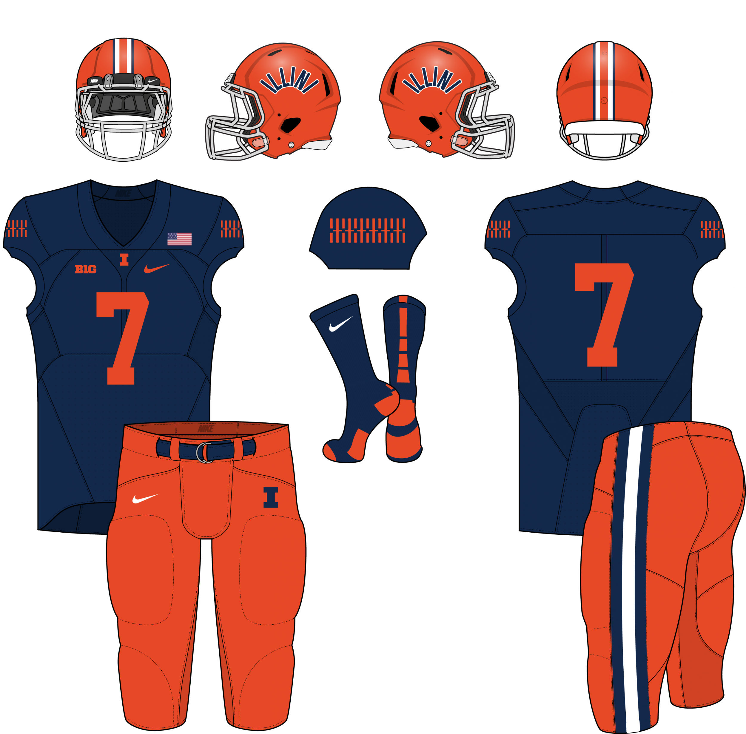 Fighting Illini Football unveils new uniform designs