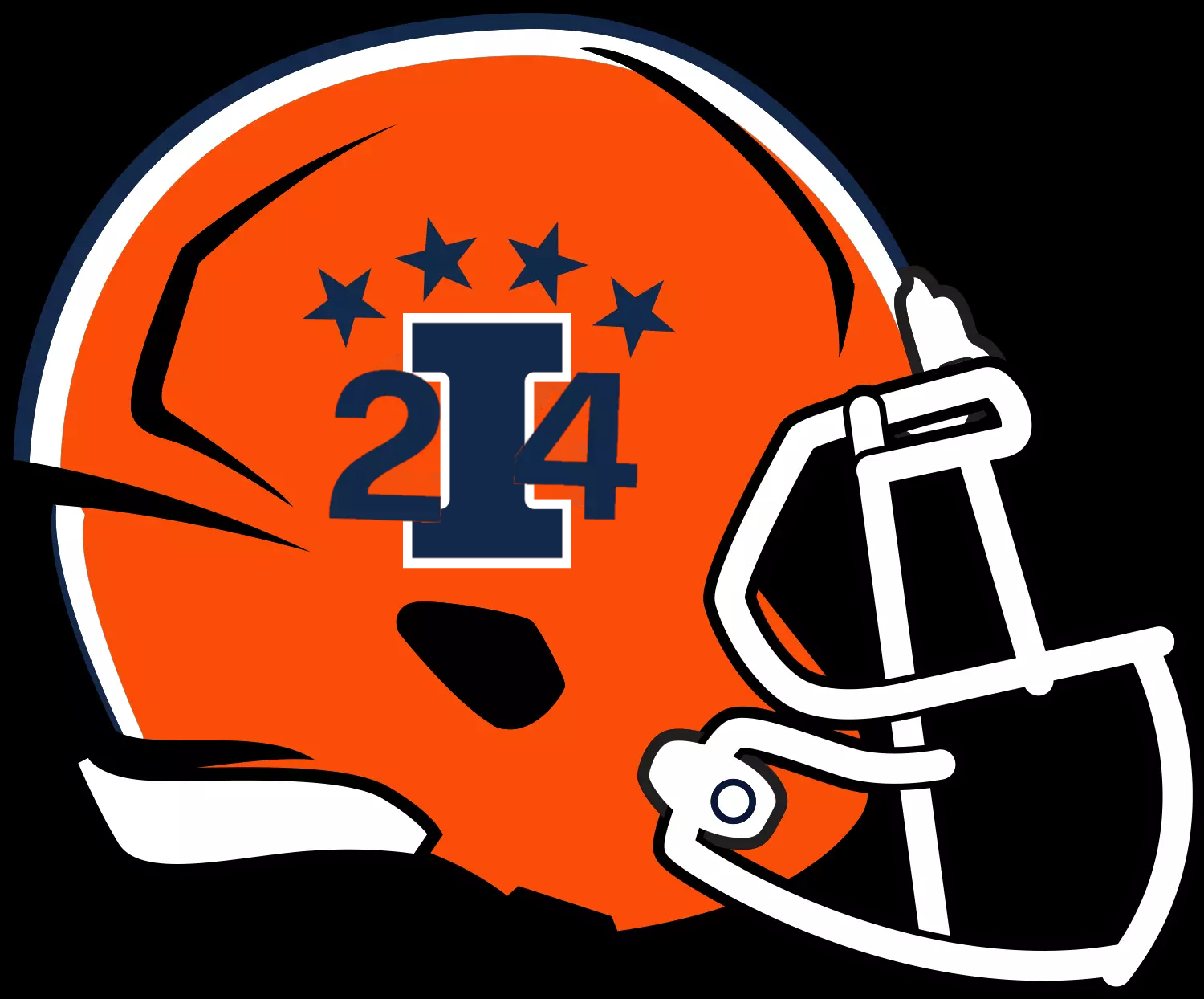 Illini Block I Butkus Helmet.png