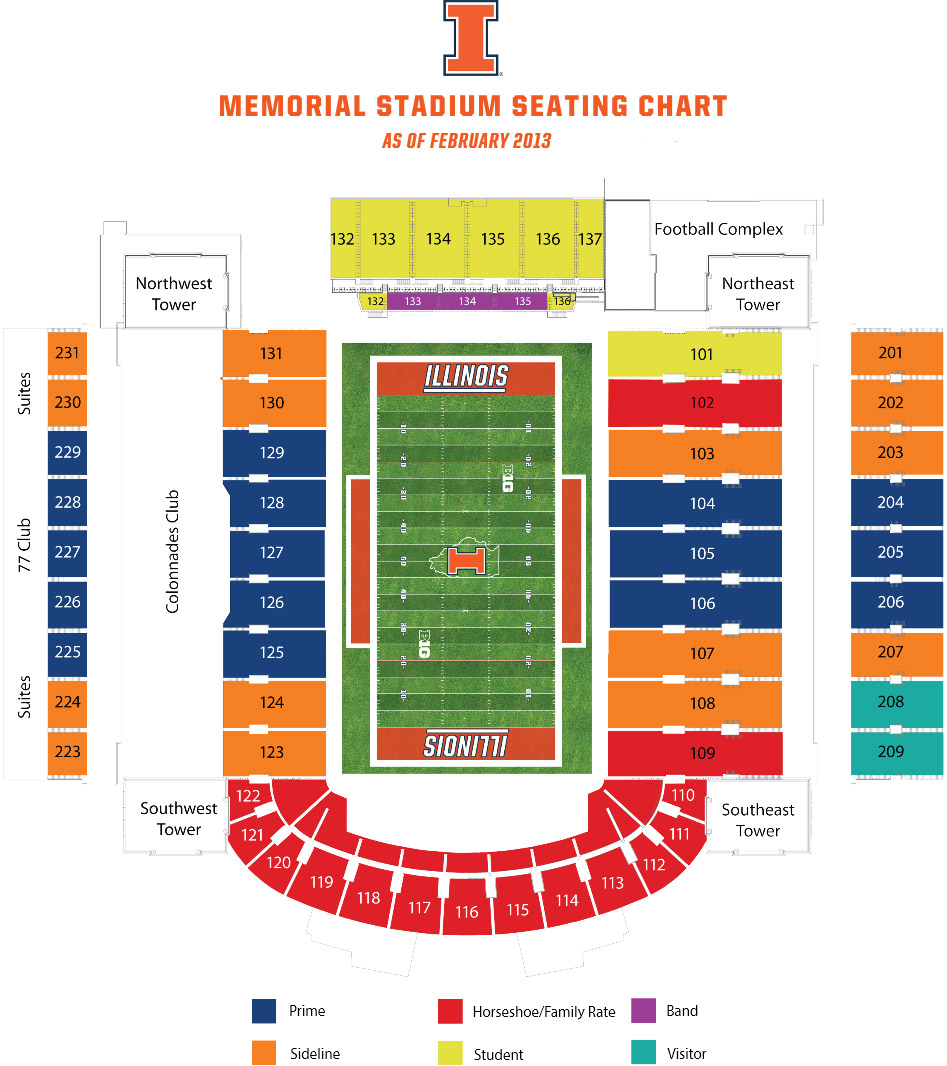 Illinois Memorial Stadium Seating Chart